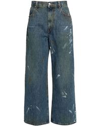 Helmut Lang - Painted Wide Leg Jeans - Lyst