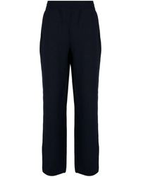 Lanvin - Straight-leg Wool-blend Track Pants - Lyst