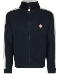 CASABLANCA - Logo-Patch Zip-Up Sweater - Lyst