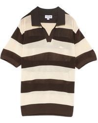 Lacoste - Striped Cotton T-Shirt - Lyst