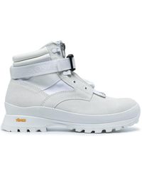 Undercover Evangelion Buckled Boots - White