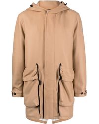 Paul & Shark - Hooded Wool-Blend Coat - Lyst