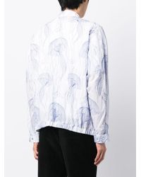 Toga Virilis - Graphic-Print Cotton Long-Sleeved Shirt Jacket - Lyst