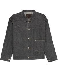 TAIGA TAKAHASHI - Pleated Denim Jacket - Lyst