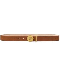 Versace - Medusa Biggie Nabuck Belt 1.2" - Lyst