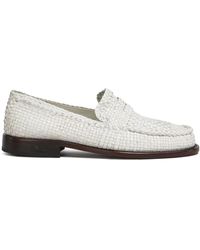 Marni - Interwoven-Design Leather Loafers - Lyst