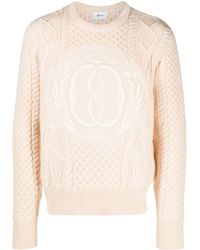 Bally - Intarsia-Knit Logo Wool Jumper - Lyst