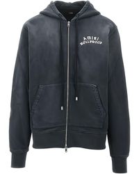 Amiri - Logo-Embroidered Zip-Up Hoodie - Lyst