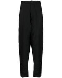 Lardini - Wool-blend Tapered Tailored Trousers - Lyst