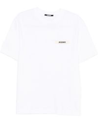 Jacquemus - T-Shirt With Gros Grain Logo - Lyst