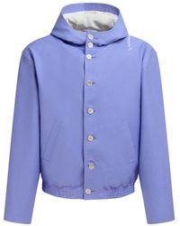 Marni - Logo-Embroidered Hooded Jacket - Lyst