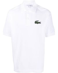 Lacoste - Embroidered-Logo Short-Sleeve Polo Shirt - Lyst
