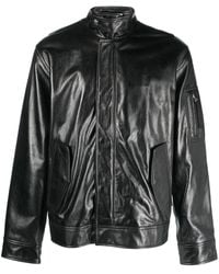 Helmut Lang - Zip-up Leather Jacket - Lyst