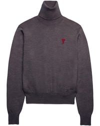 Ami Paris - Ami De Coeur Wool Jumper - Lyst