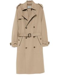 Canali - Wool Double-Breasted Trench Coat - Lyst