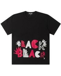 COMME DES GARÇON BLACK - Logo Graphic Print T-Shirt - Lyst