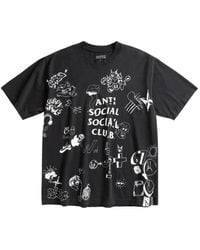 ANTI SOCIAL SOCIAL CLUB - Illustrated-Print T-Shirt - Lyst