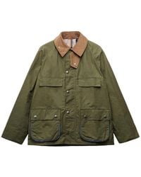 Barbour - X Paul Smith Sugarlump Bedale Corduroy-Collar Jacket - Lyst