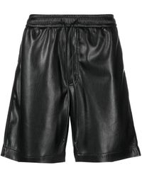 Nanushka - Doxxi Vegan Leather Bermuda Shorts - Lyst