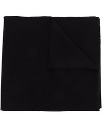 Givenchy - Greca-Embroidered Wool-Cashmere Scarf - Lyst
