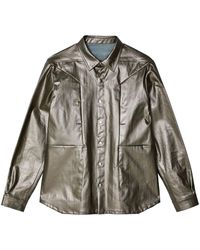 Rick Owens - Fogpocket High-Shine Shirt Jacket - Lyst