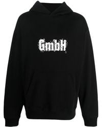 GmbH - Logo-Print Organic-Cotton Hoodie - Lyst