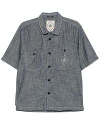 C.P. Company - Chambray Short-Sleeve Button Shirt - Lyst