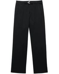 McQueen - Belted Tailor Trousers - Lyst