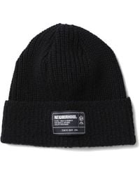 Neighborhood - Ribbed Label Beanie Hat - Lyst