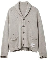 Maison Mihara Yasuhiro - Sweatshirt Combined Knit Cardigan - Lyst