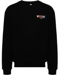 Moschino - Logo-embroidered Sweatshirt - Lyst