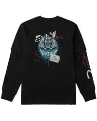 Evisu - Layered-Sleeve Graphic-Print T-Shirt - Lyst