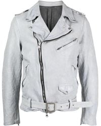 Yohji Yamamoto - Belted Leather Biker Jacket - Lyst