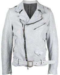 Yohji Yamamoto - Belted Leather Biker Jacket - Lyst