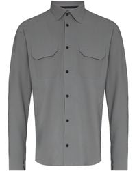 GR10K Double-pocket Long-sleeve Shirt - Grey