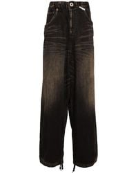 Maison Mihara Yasuhiro - Logo-Patch Straight-Leg Jeans - Lyst