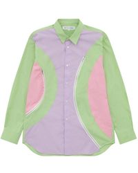 Comme des Garçons - Colour-Block Zip-Detail Shirt - Lyst
