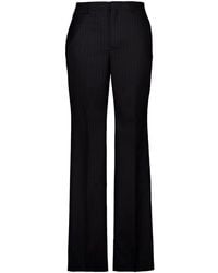 Givenchy - Pinstripe Wool Trousers - Lyst