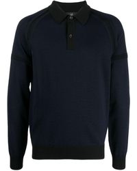 Dunhill - Long Raglan-sleeve Wool Polo Shirt - Lyst