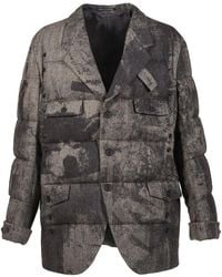 Yohji Yamamoto - Buttoned Padded Jacket - Lyst