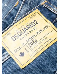 DSquared² - Distressed-Effect Patchwork Jeans - Lyst