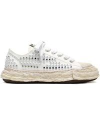 Maison Mihara Yasuhiro - Studded Canvas Low-Top Sneakers - Lyst