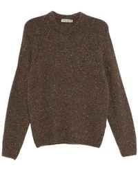 Canali - Speckled Crew-Neck Sweater - Lyst