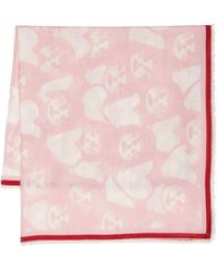 Givenchy - Face-Print Logo-Jacquard Fringed Scarf - Lyst