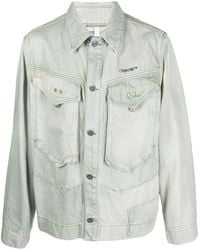 Objects IV Life - Logo-Embroidered Denim Jacket - Lyst