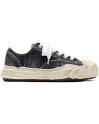 Maison Mihara Yasuhiro - Hank Bleach-Denim Low-Top Sneakers - Lyst