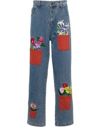 Kidsuper - Flower Pots Straight-Leg Jeans - Lyst