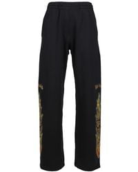 we11done - Flame-Graphic Track Pants - Lyst