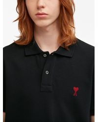 Ami Paris - Ami Tshirt Ami De Coeur Polo Shirt - Lyst