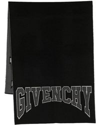 Givenchy - Intarsia-Knit Logo Scarf - Lyst
